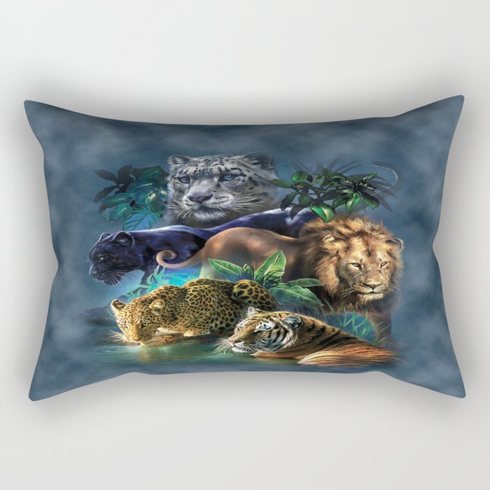 The Mountain Big Cats Rectangular Pillow