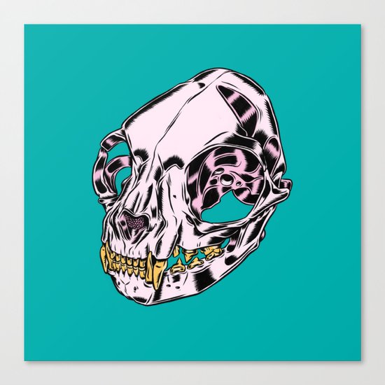 Cat Skull Canvas Print