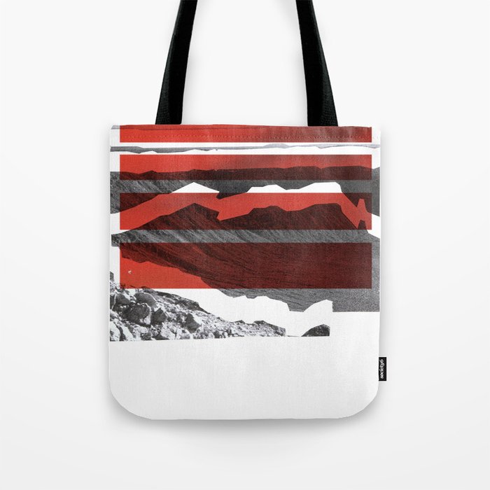 Red Terrain Tote Bag