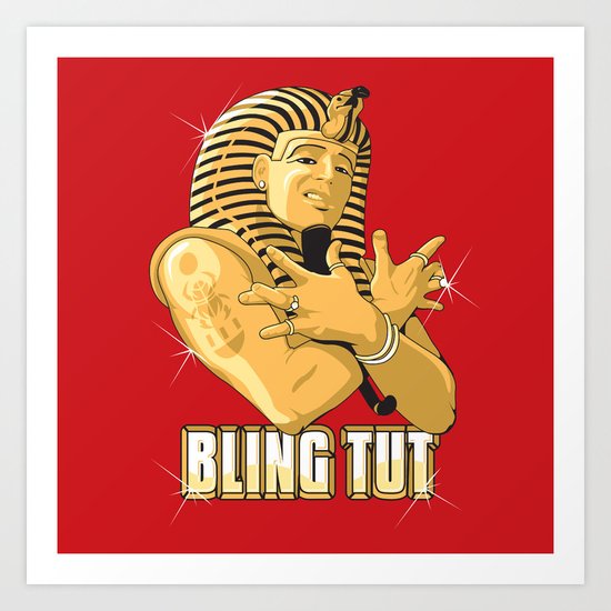 Bling Tut Art Print
