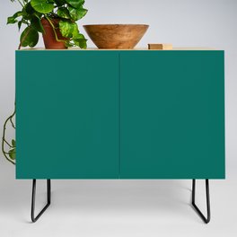 Dark Turquoise Solid Color Pairs Pantone Bear Grass 18-5425 TCX Shades of Blue-green Hues Credenza