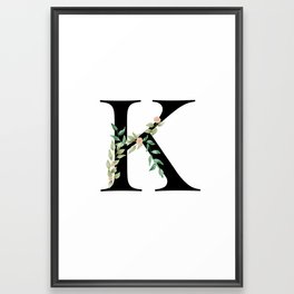 Botanical K Framed Art Print