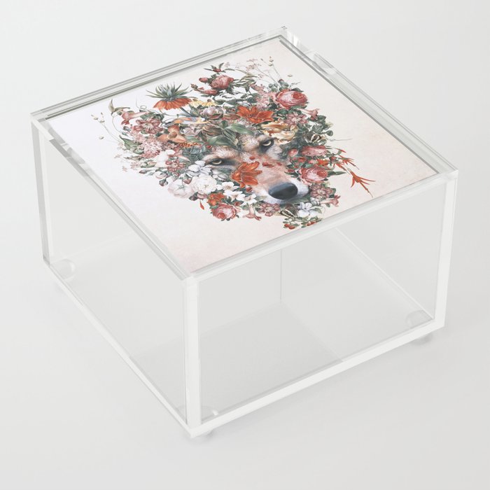 Flower wolf Acrylic Box