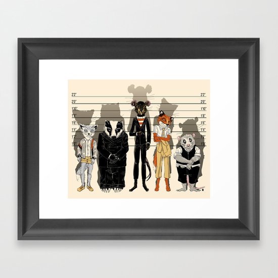 Unusual Suspects Framed Art Print