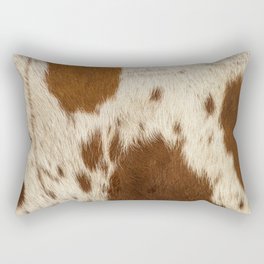 Pattern of a Longhorn bull cowhide. Rectangular Pillow
