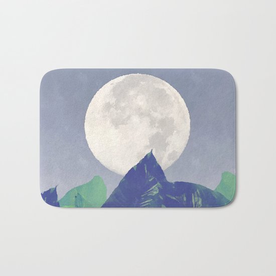Vintage Moon Dance #society6 Bath Mat