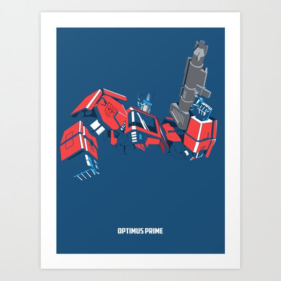 Transformers - Optimus Prime Art Print