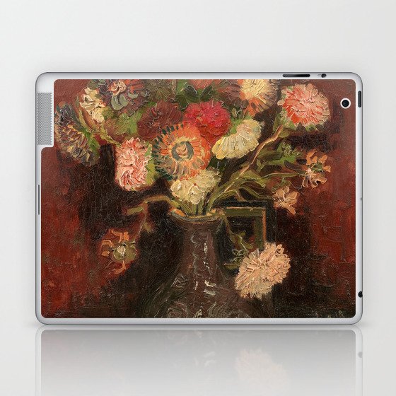 Vase with Chinese Asters and Gladioli, 1886 by Vincent van Gogh Laptop & iPad Skin