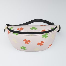 St. Patrick's Day Clover on Pastel Pink Fanny Pack