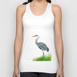 "Tall and Graceful" the Blue Heron by Teresa Thompson Tank Top