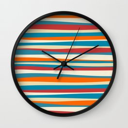 Colorful vintage abstract pattern Wall Clock
