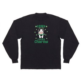 Cows Are My Lucky Charms St Patrick's Day Long Sleeve T-shirt