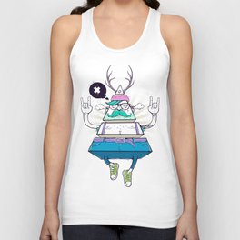 Triangle Hipster Unisex Tank Top