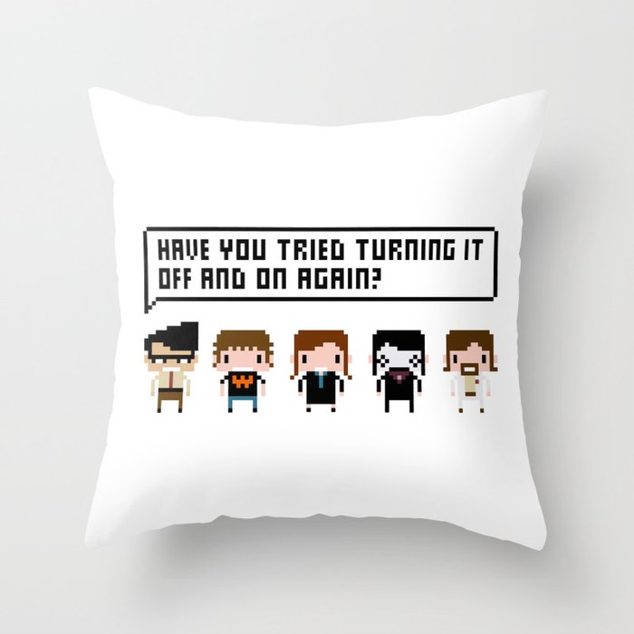 The IT Crowd Characters Throw Pillow
