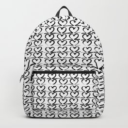 2 black and white Backpack