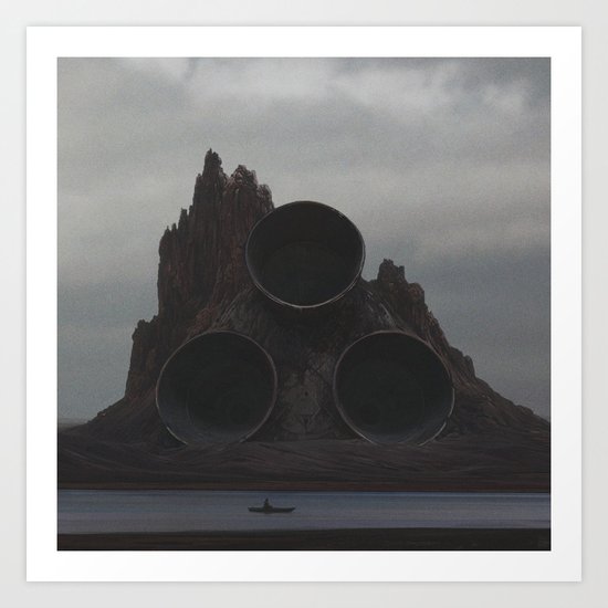 Volcano Art Print