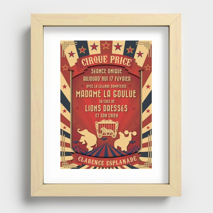 CIRQUE PRICE ROUGE Recessed Framed Print