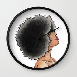 "Breathe in Babe" - Hand Painted Watercolor Design Wall Clock