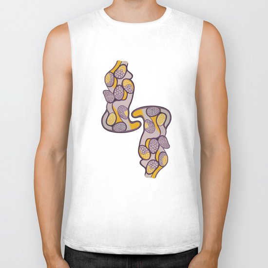 Yellow gossip Biker Tank
