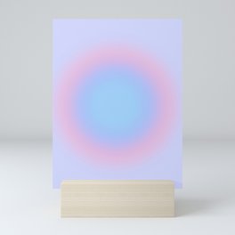 Aura Lilac Blue Pink Mini Art Print