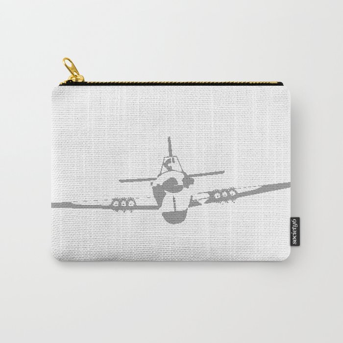 Aircraft In Halftone Carry-All Pouch