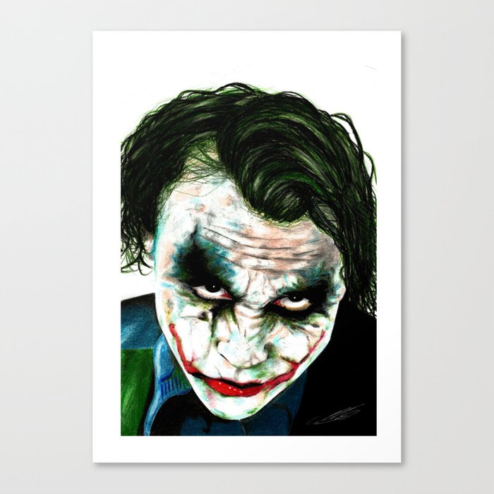 Heath Ledger's Joker! Canvas Print