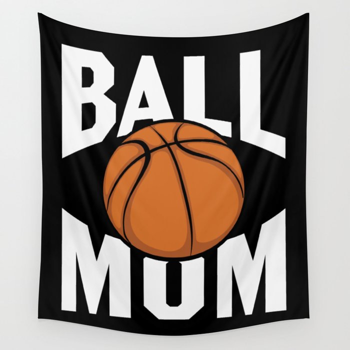 Basketball Mum Wall Tapestry