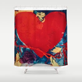 Cuore Rosso Shower Curtain