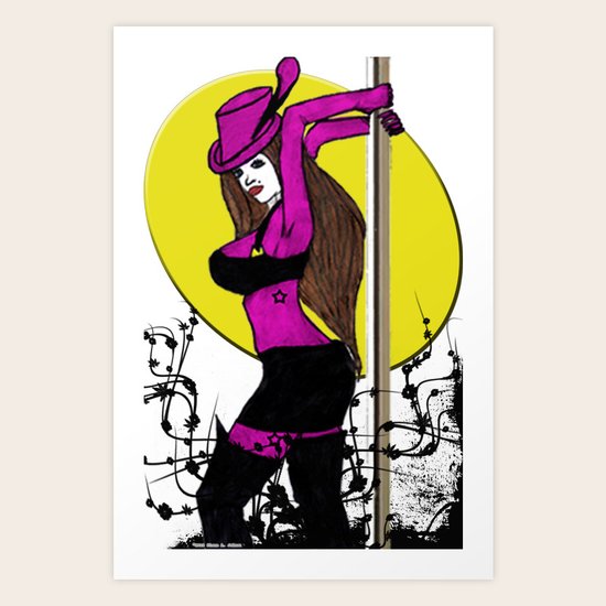 Lady: Pink Art Print