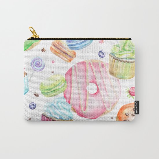 Sweets Pattern Carry-All Pouch