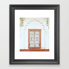 Original India Door  Framed Art Print