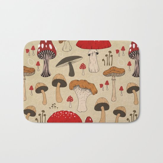 Mushrooms Bath Mat