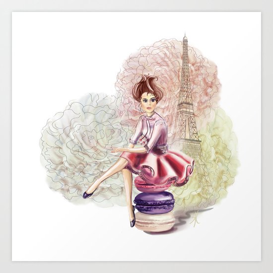 Sweet Paris Art Print