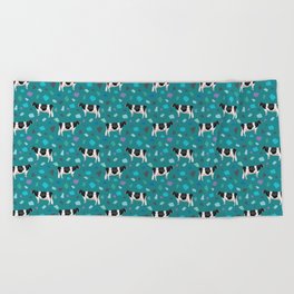 Terrazzo Holsteins // Teal Beach Towel