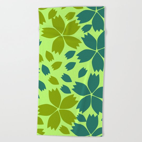 Jungle storm Beach Towel