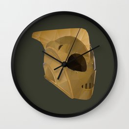 Rocketeer Helmet polygon art Wall Clock