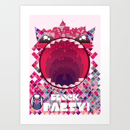Block Party! Art Print