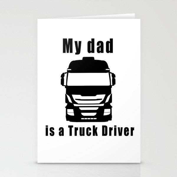 Truck Driver 2 Stationery Cards