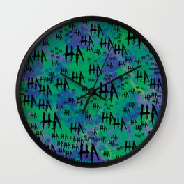 Joke: HA HA HA Wall Clock | Ha, Digital, Watercolor, Joker, Green, Haha, Jokes, Pattern, Graphicdesign, Joke 