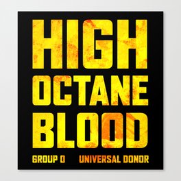 Mad Max Fury Road High Octane Blood Canvas Print
