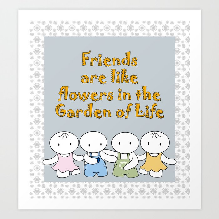 Happy Friendship Forever Art Print