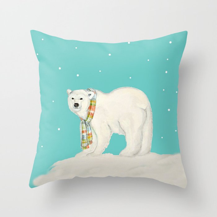 polar bear down body pillow