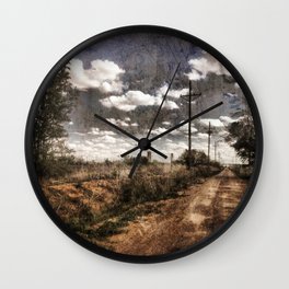 Country Road Wall Clock