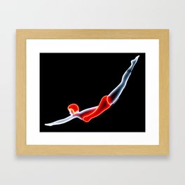 The Swimmer Framed Art Print