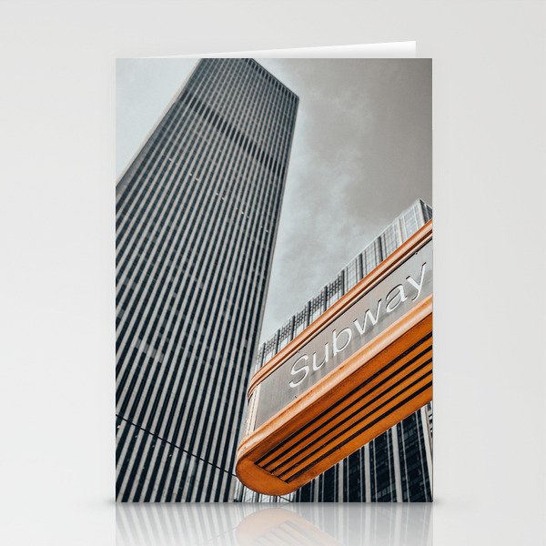 Subway & Skyscrapers Stationery Cards