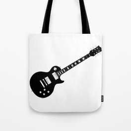Black Guitar Tote Bag