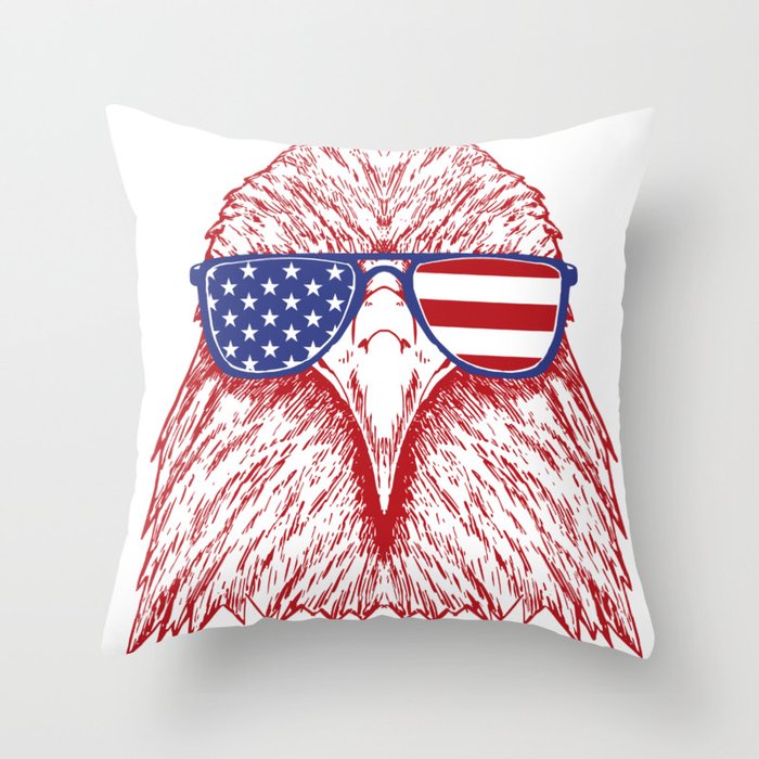American Eagle Throw Pillow