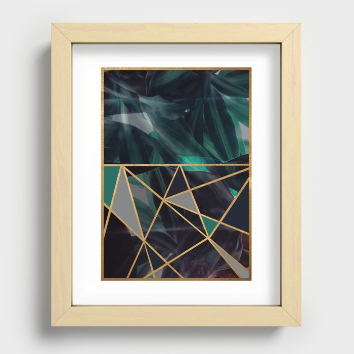 Gold Leaf Recessed Framed Print