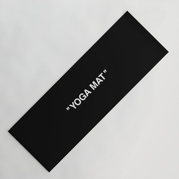 Yoga Mat Off White Yoga Mat By Objectivity Society6