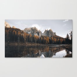 Autumn Landscape With Lake Canvas Print